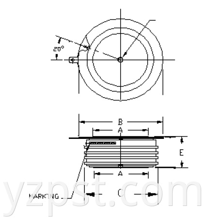 4000A 2500V  KK4000 Thyristors Phase Control